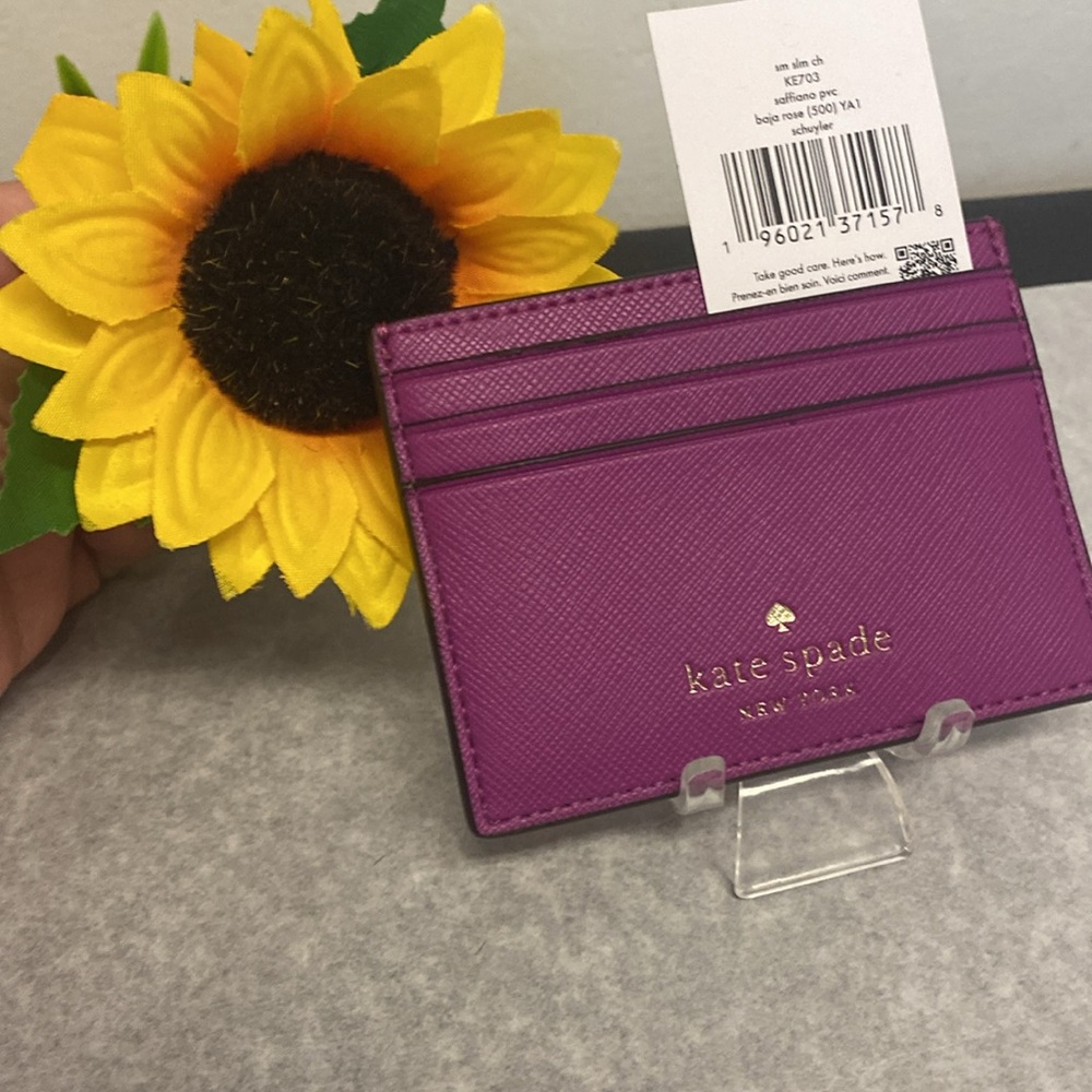 Kate Spade Card Holder NWT pink/purple color